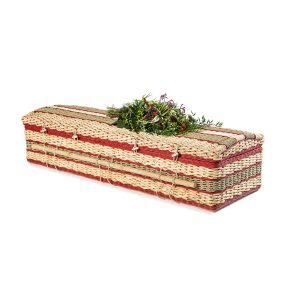 Wicker Banana Leaves Coffin