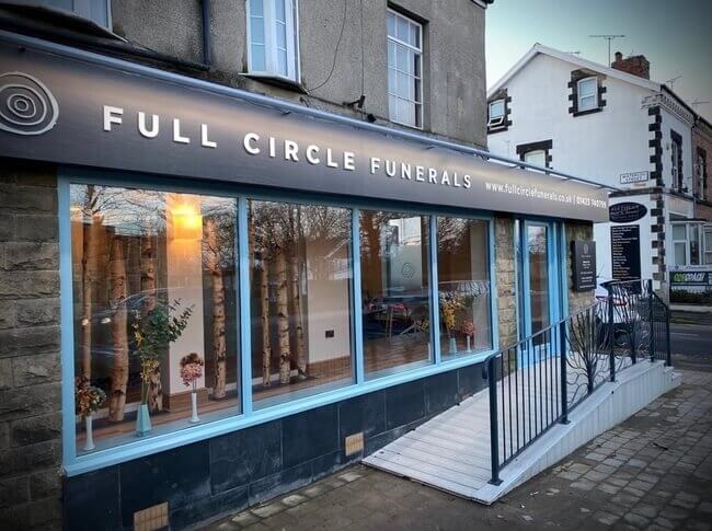 Front of Harrogate Funeral Directors Branch