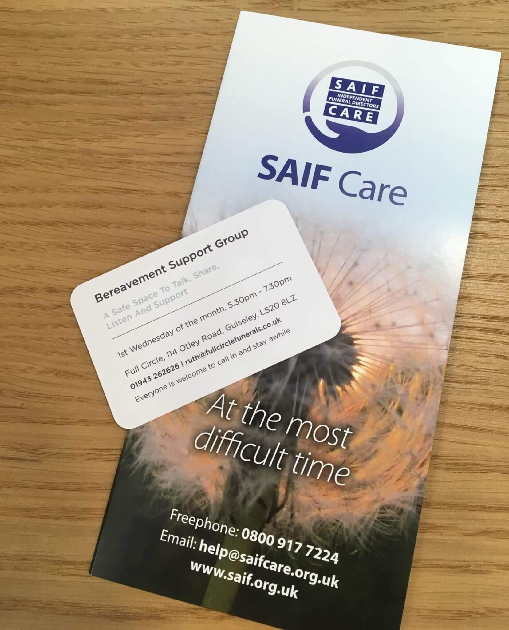 SAIF Care leaflet