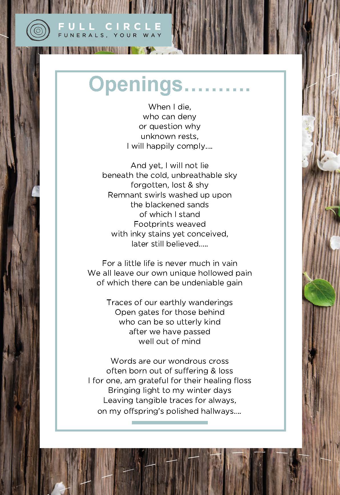 Openings